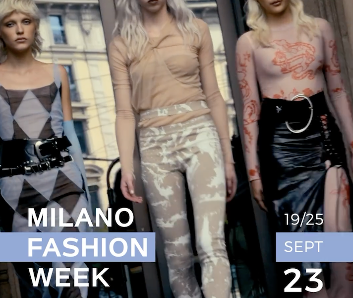 Locandina Milano Fashion Week a cura di Camera della Moda.