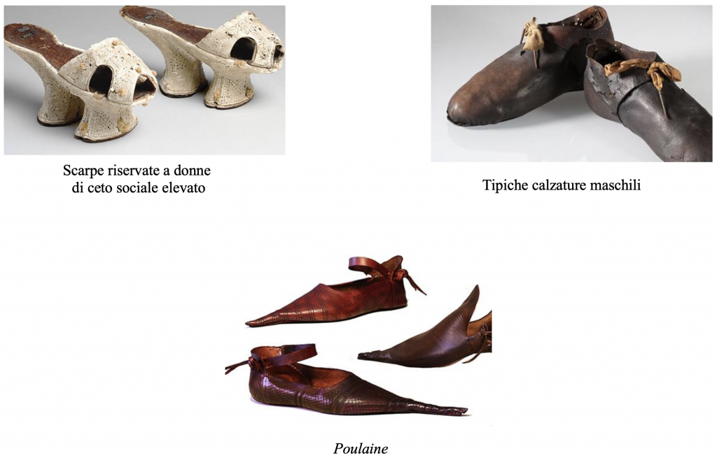 la storia della calzatura nel Medioevo
